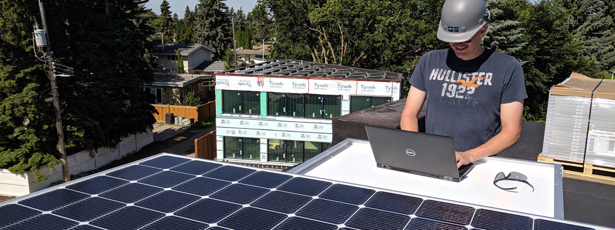 solar contractor edmonton - solar power contractor installs panels